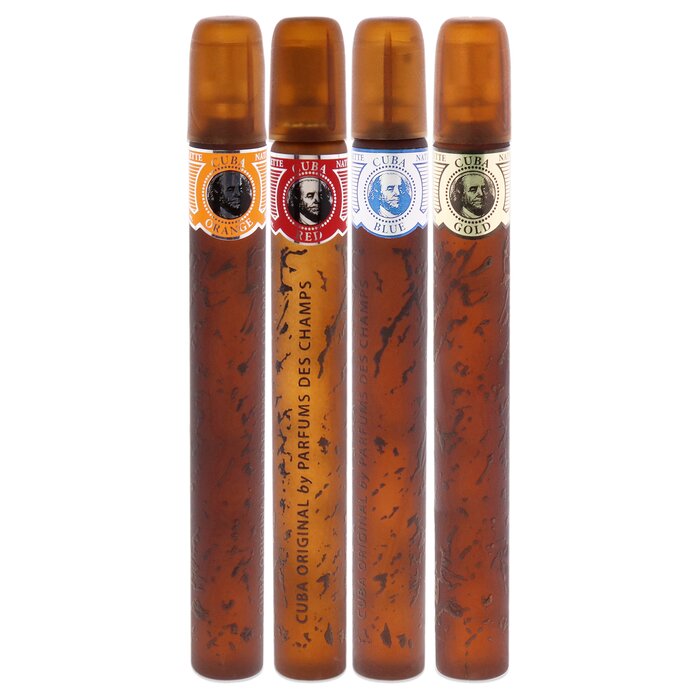 Cuba Cuba by Cuba for Men - 4 Pc Gift Set 1.17oz Cuba Gold, 1.17oz Cuba Blue, 1.17oz Cuba Red, 1.17oz Cuba Orange 4 Pc Gift SetProduct Thumbnail