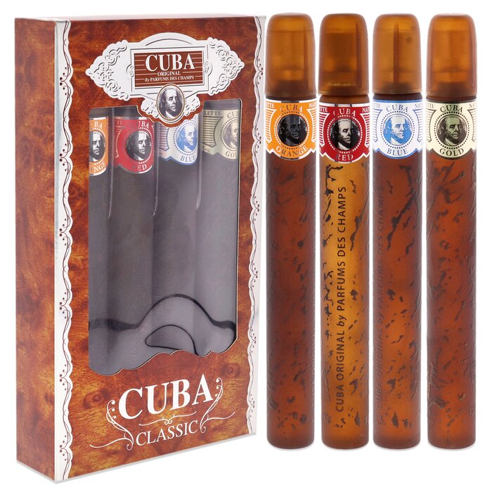 Cuba Cuba by Cuba for Men - 4 Pc Gift Set 1.17oz Cuba Gold, 1.17oz Cuba Blue, 1.17oz Cuba Red, 1.17oz Cuba Orange 4 Pc Gift SetProduct Thumbnail