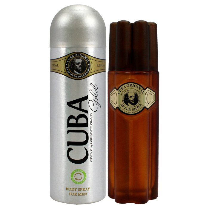 Cuba Cuba Gold by Cuba for Men - 2 Pc Gift Set 3.4oz After Shave, 6.7oz Body Spray 2 Pc Gift SetProduct Thumbnail