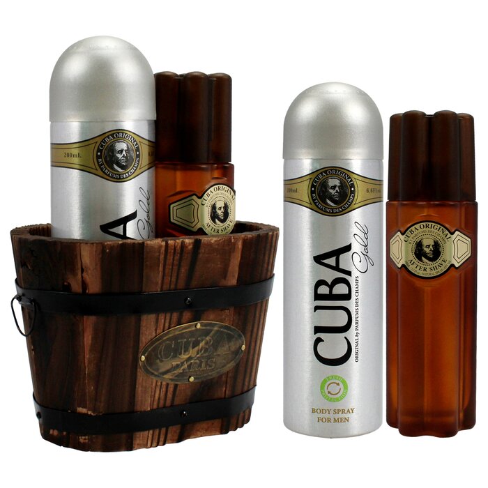 Cuba Cuba Gold by Cuba for Men - 2 Pc Gift Set 3.4oz After Shave, 6.7oz Body Spray 2 Pc Gift SetProduct Thumbnail