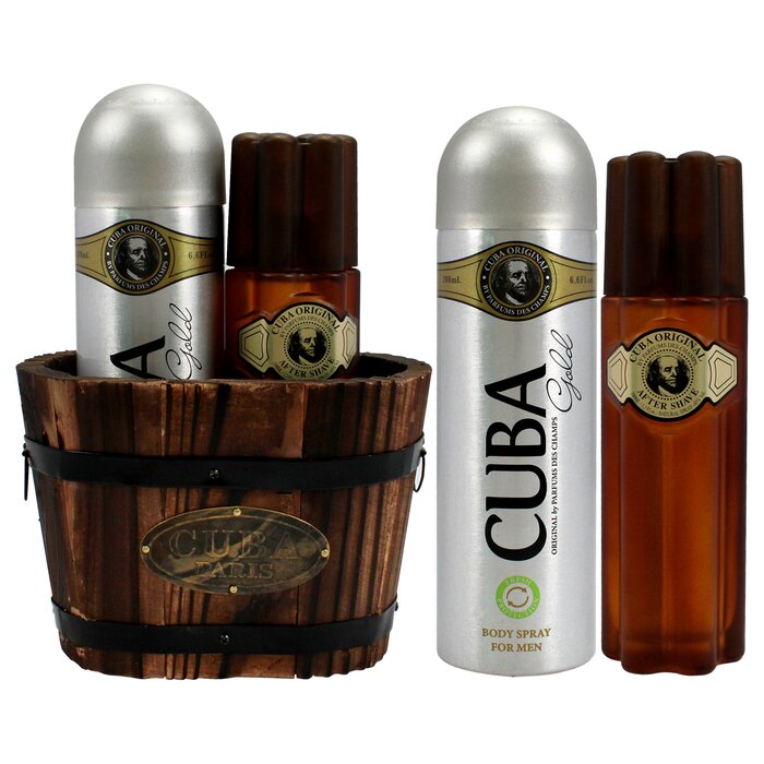 Cuba Cuba Gold by Cuba for Men - 2 Pc Gift Set 3.4oz After Shave, 6.7oz Body Spray 2 Pc Gift SetProduct Thumbnail