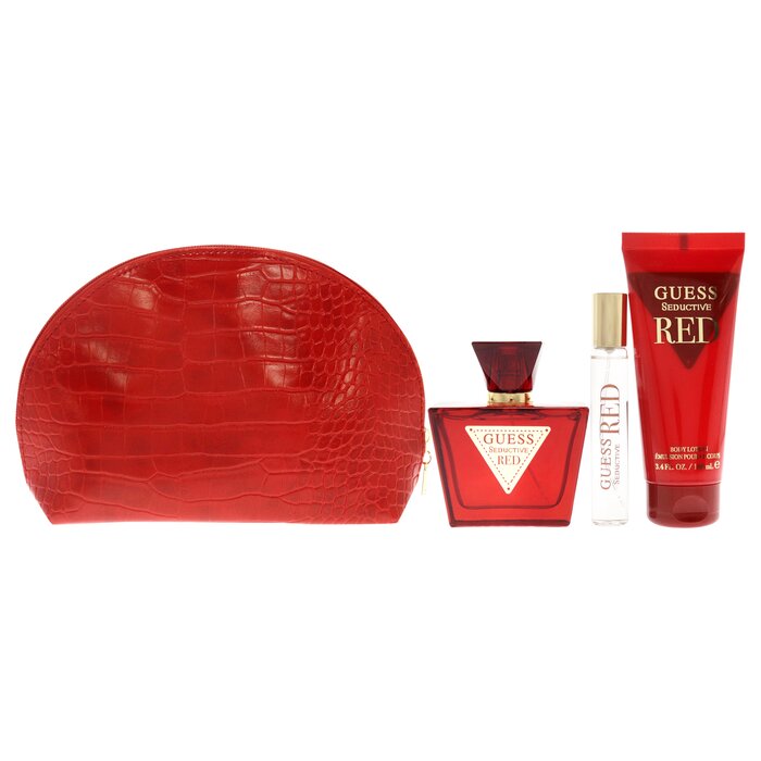 Guess Guess Seductive Red by Guess for Women - 4 Pc Gift Set 2.5oz EDT Spray, 0.5oz Travel EDT Spray, 3.4oz Body Lotion, Pouch 4 Pc Gift SetProduct Thumbnail