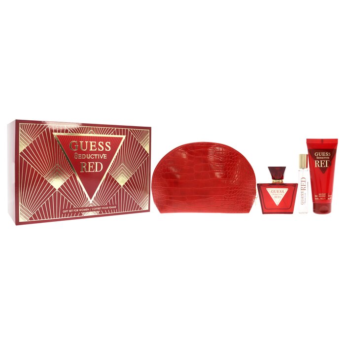 Guess Guess Seductive Red by Guess for Women - 4 Pc Gift Set 2.5oz EDT Spray, 0.5oz Travel EDT Spray, 3.4oz Body Lotion, Pouch 4 Pc Gift SetProduct Thumbnail
