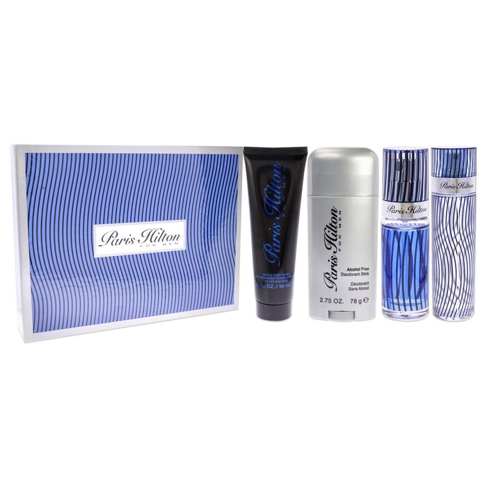 Paris Hilton Paris Hilton by Paris Hilton for Men - 4 Pc Gift Set 3.4oz EDT Spray, 3oz Hair and Body Wash, 2.75oz Alcohol Free Deodorant Stick, 0.34oz EDT Spray 4 Pc Gift SetProduct Thumbnail