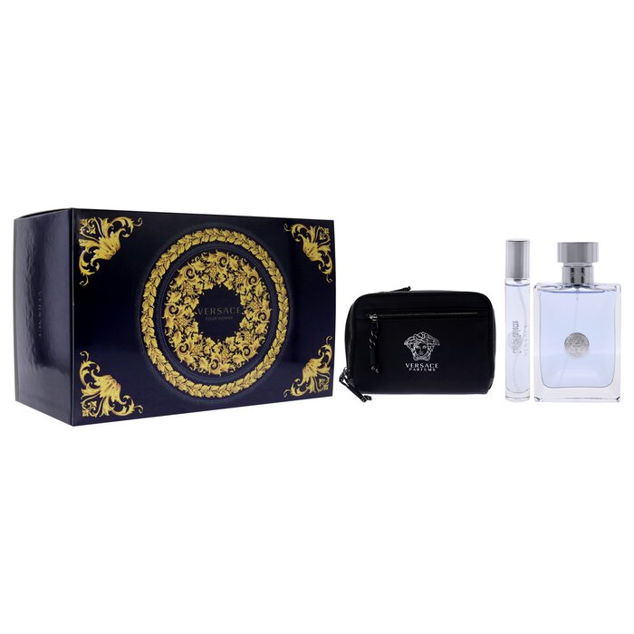 Versace Versace Pour Homme by Versace for Men - 3 Pc Gift Set 3.4oz EDT Spray, 0.34oz EDT Spray, Pouch 3 Pc Gift SetProduct Thumbnail