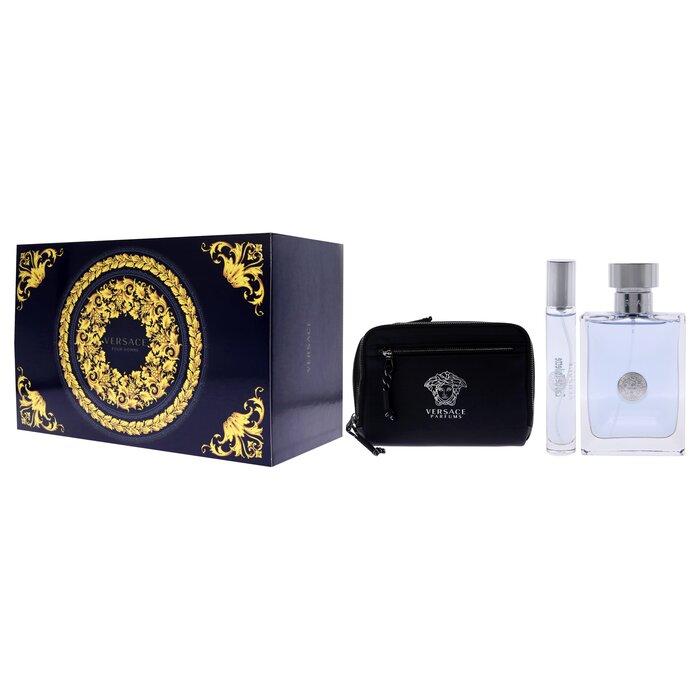 Versace Versace Pour Homme by Versace for Men - 3 Pc Gift Set 3.4oz EDT Spray, 0.34oz EDT Spray, Pouch 3 Pc Gift SetProduct Thumbnail