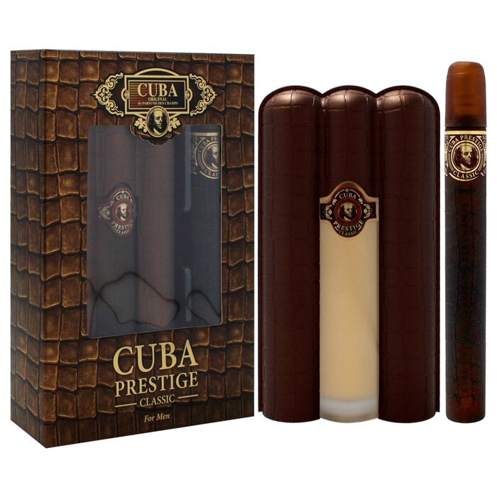 Cuba Cuba Prestige Classic by Cuba for Men - 2 Pc Gift Set 3oz EDT Spray, 1.17oz EDT Spray 2 Pc Gift SetProduct Thumbnail