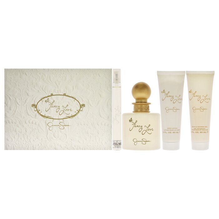 Jessica Simpson Fancy Love by Jessica Simpson for Women - 4 Pc Gift Set 3.4oz EDP Spray, 0.34oz EDP Mini Spray, 3oz Body Lotion, 3oz Bath and Shower Gel 4 Pc Gift SetProduct Thumbnail