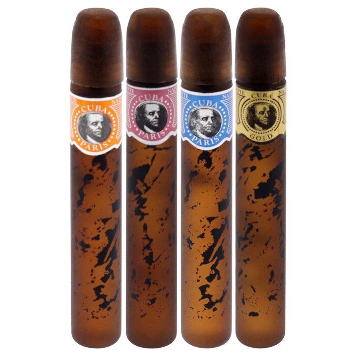Cuba Cuba by Cuba for Men - 4 x 0.17 oz Mini Gift Set Cuba Gold Splash , Cuba Red Splash, Cuba Blue Splash, Cuba Orange Splash 4 x 0.17 ozProduct Thumbnail