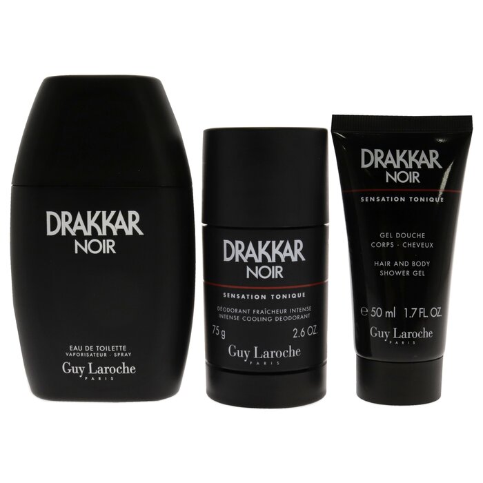 Guy Laroche Drakkar Noir by Guy Laroche for Men - 3 Pc Gift Set - 3.4oz EDT Spray, 2.6oz Deodorant Stick, 1.7oz Shower Gel 3 Pc Gift SetProduct Thumbnail