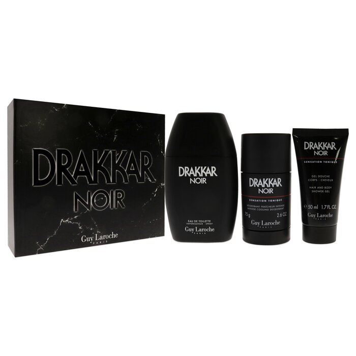Guy Laroche Drakkar Noir by Guy Laroche for Men - 3 Pc Gift Set - 3.4oz EDT Spray, 2.6oz Deodorant Stick, 1.7oz Shower Gel 3 Pc Gift SetProduct Thumbnail