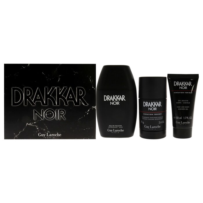 Guy Laroche Drakkar Noir by Guy Laroche for Men - 3 Pc Gift Set - 3.4oz EDT Spray, 2.6oz Deodorant Stick, 1.7oz Shower Gel 3 Pc Gift SetProduct Thumbnail