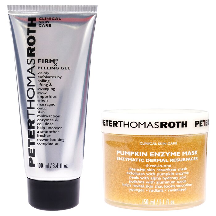 Peter Thomas Roth Pumpkin Enzyme Mask and Firmx Peeling Gel Kit by Peter Thomas Roth for Women - 2 Pc Kit 5oz Mask, 3.4oz Gel 2 Pc KitProduct Thumbnail