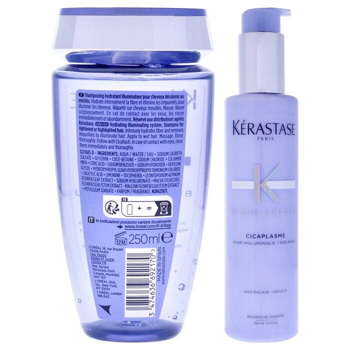Kerastase Blond Absolu Kit by Kerastase for Unisex - 2 Pc Kit 8.5oz Blond Absolu Hydrating Illuminating Shampoo, 5.1oz Blond Absol 2 Pc KitProduct Thumbnail