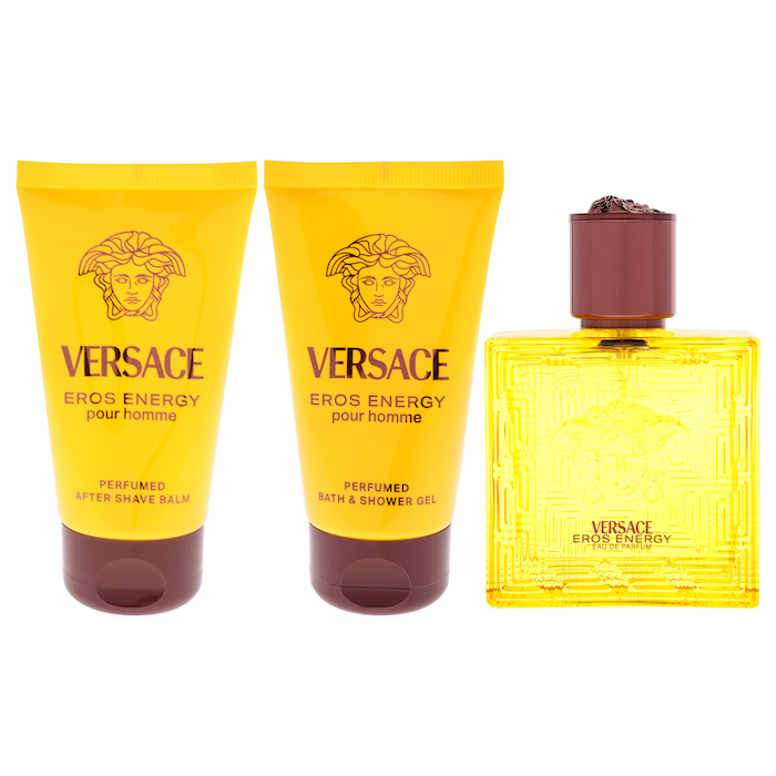 Versace Versace Eros Energy by Versace for Men - 3 Pc Gift Set 1.7oz EDP Spray, 1.7oz Bath and Shower Gel, 1.7oz After Shave Bal - - 3Product Thumbnail