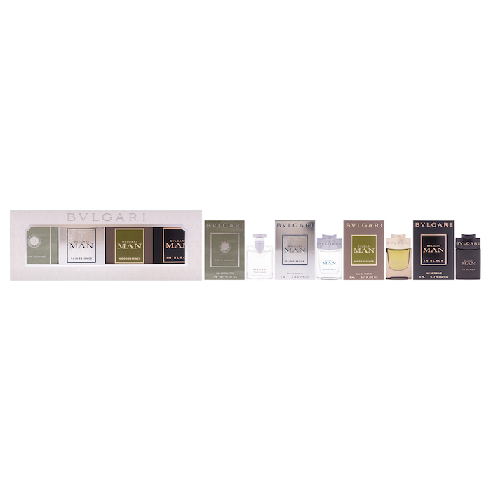 Bvlgari The Mens Gift Collection by Bvlgari for Men - 4 Pc Mini Gift Set 5ml EDT Splash Bvlgari Pour Homme, 5ml EDP Splash Bvlga - - 4Product Thumbnail