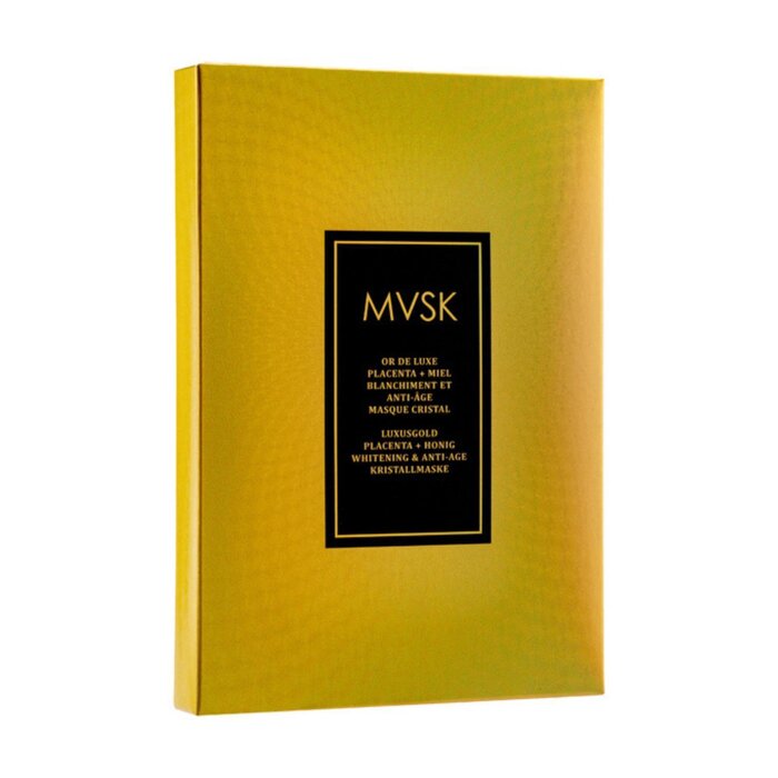 MVSK Luxury Gold Bright & Anti-Age Crystal Mask (Placenta&Honey) 43g x 5pcsProduct Thumbnail