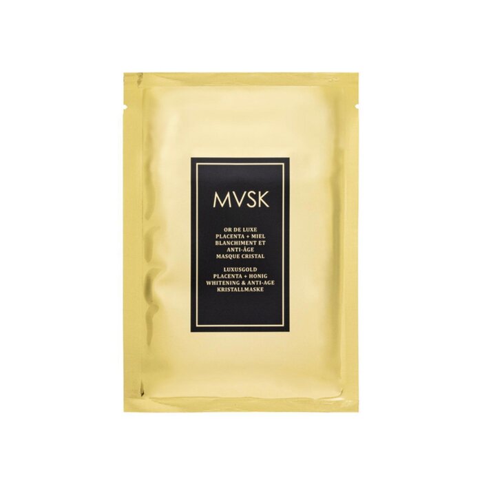 MVSK Luxury Gold Bright & Anti-Age Crystal Mask (Placenta&Honey) 43g x 5pcsProduct Thumbnail