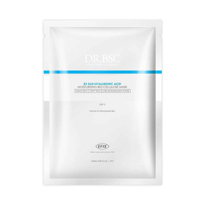 EFIX DR.BSC 8X Silk Hyaluronic Acid Moisturizing Bio-Cellulose Mask 25ml x 5pcsProduct Thumbnail
