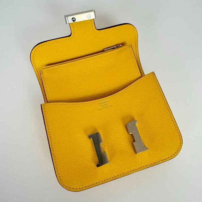 Hermes Constance Slim Wallet 9O Jaune De Naples Picture ColorProduct Thumbnail