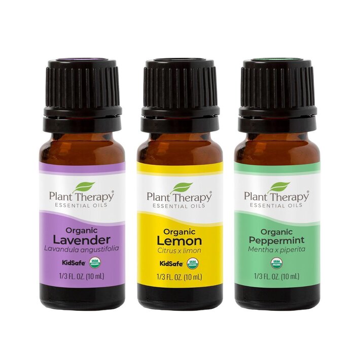 Plant Therapy Sale Top 3 Organic Singles Essential Oil Set 10ml x 3Product Thumbnail