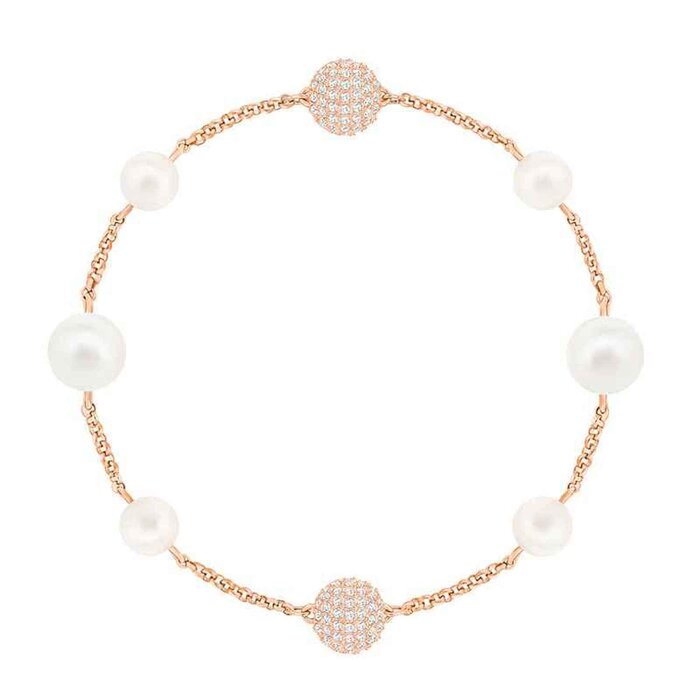 Swarovski SWAROVSKI REMIX Swarovski soft pearl bracelet invisible magnetic clasp rose gold plated 5365738 Picture ColorProduct Thumbnail