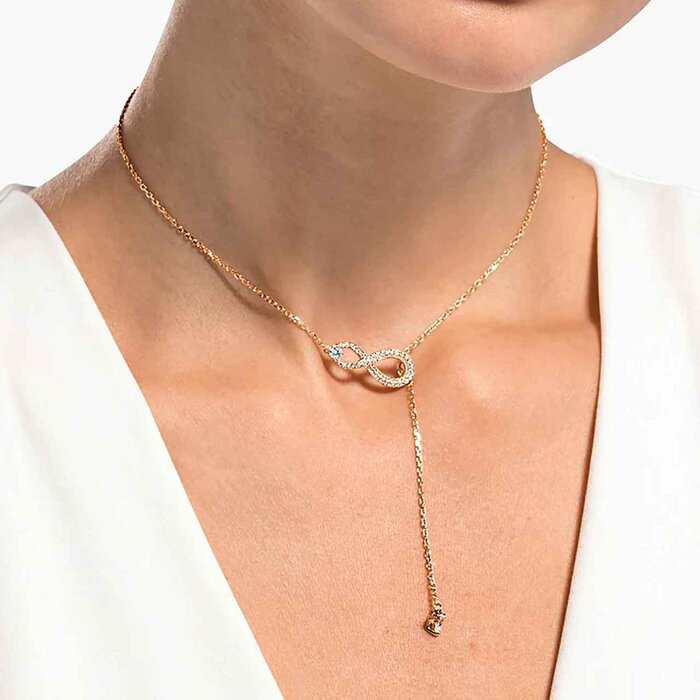 Swarovski SWAROVSKI INFINITY Eternal Love Y-shaped necklace