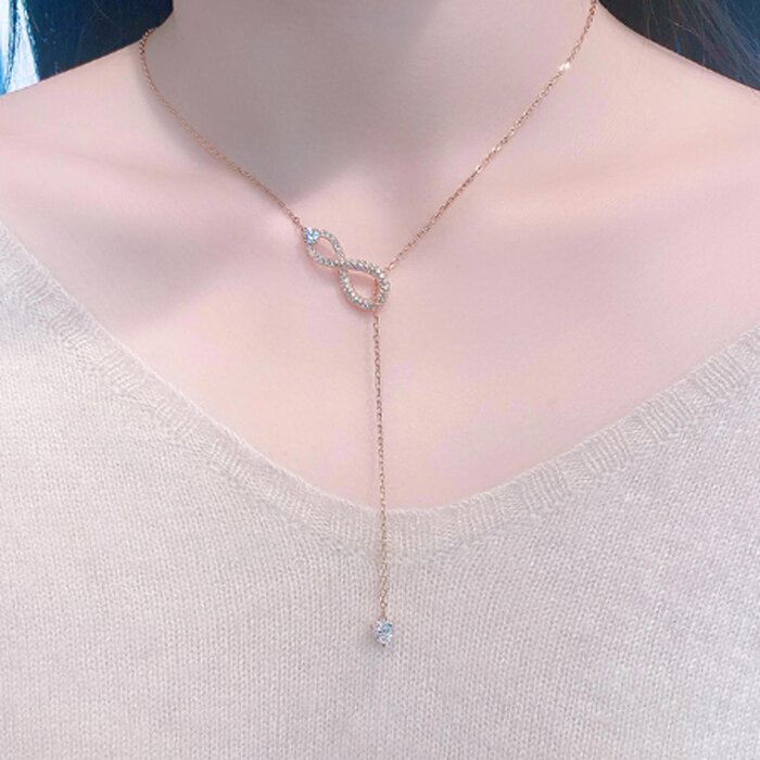 Swarovski SWAROVSKI INFINITY Eternal Love Y-shaped necklace