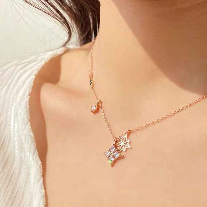 スワロフスキー Swarovski Swarovski Romantic Star Necklace 5494352 