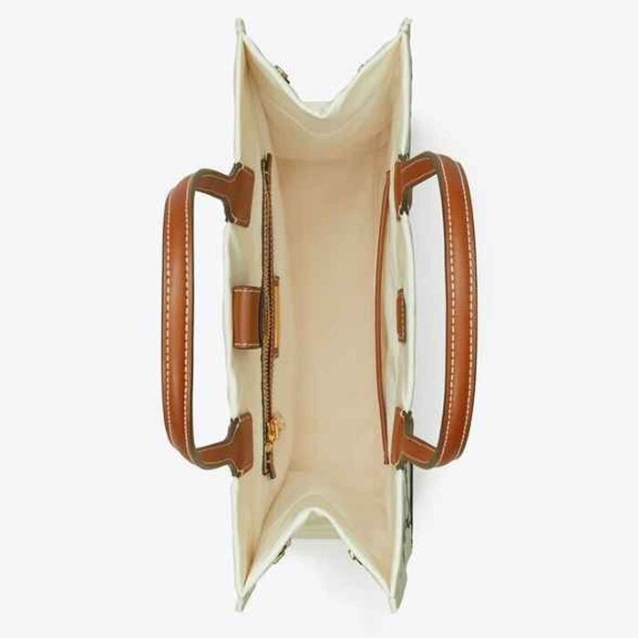 Tory Burch Tory Burch Ella small printed tote bag ivory abstract rope pattern 159266 960 Picture ColorProduct Thumbnail