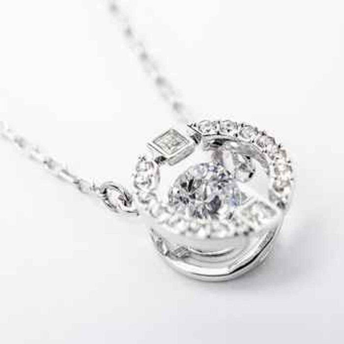 スワロフスキー Swarovski SWAROVSKI SPARKLING DANCE series 5286137 beating heart necklace 38cm rose gold Picture ColorProduct Thumbnail