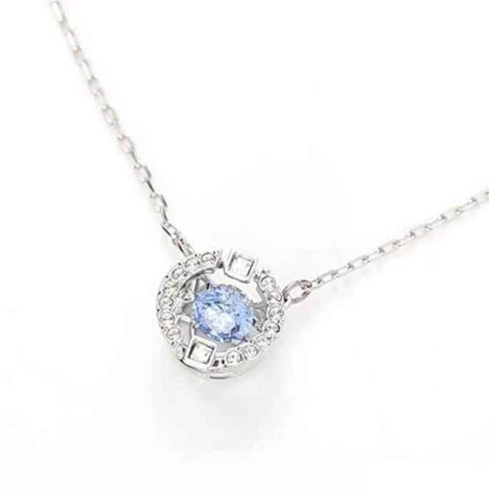 Swarovski SWAROVSKI SPARKLING DANCE series 5279425 beating heart necklace 38cm blue Picture ColorProduct Thumbnail