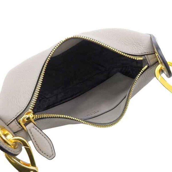 프라다 Prada Prada Vitello Phoenix leather web striped shoulder strap crossbody bag 1BC180 ARGILLA Picture ColorProduct Thumbnail