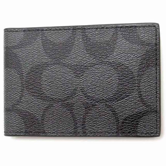 Coach COACH Card Holder Business Card Holder Men's Wallet CM166QBMI5 Charcoal Black Picture ColorProduct Thumbnail