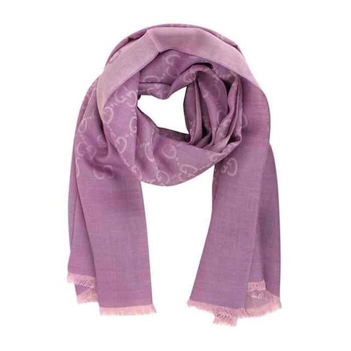 Gucci GUCCI women's wool silk scarf 165904 3G646 5372 purple