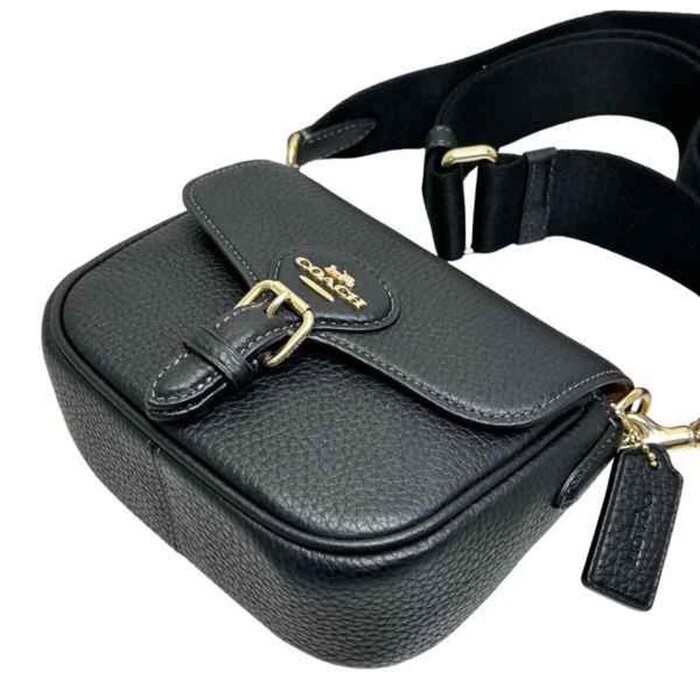 Coach 蔻馳 Coach 蔻馳單肩包 AMELIA 馬鞍包 CP001 IMBLK 黑色 Picture ColorProduct Thumbnail
