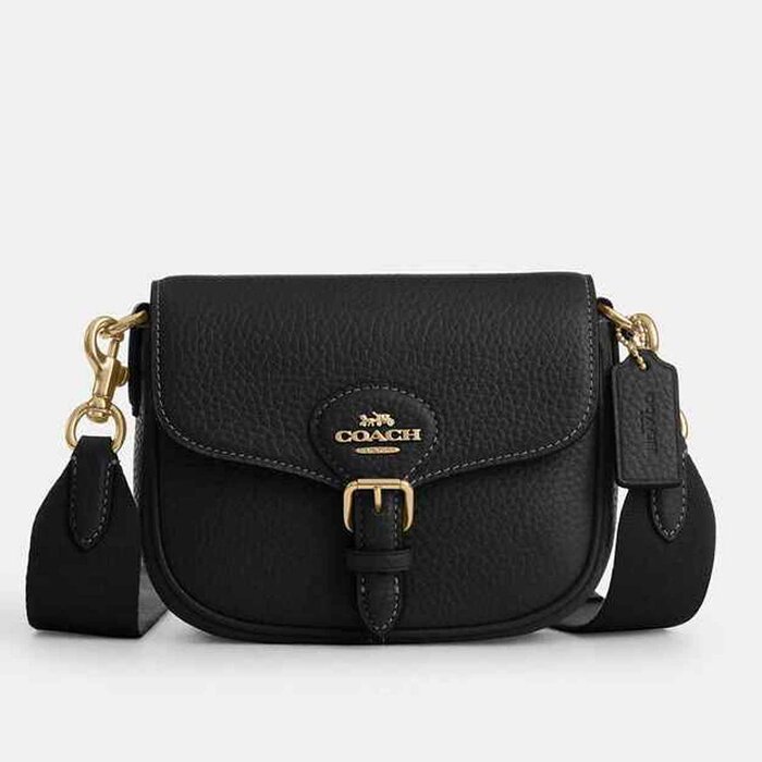 Coach 蔻馳 Coach 蔻馳單肩包 AMELIA 馬鞍包 CP001 IMBLK 黑色 Picture ColorProduct Thumbnail