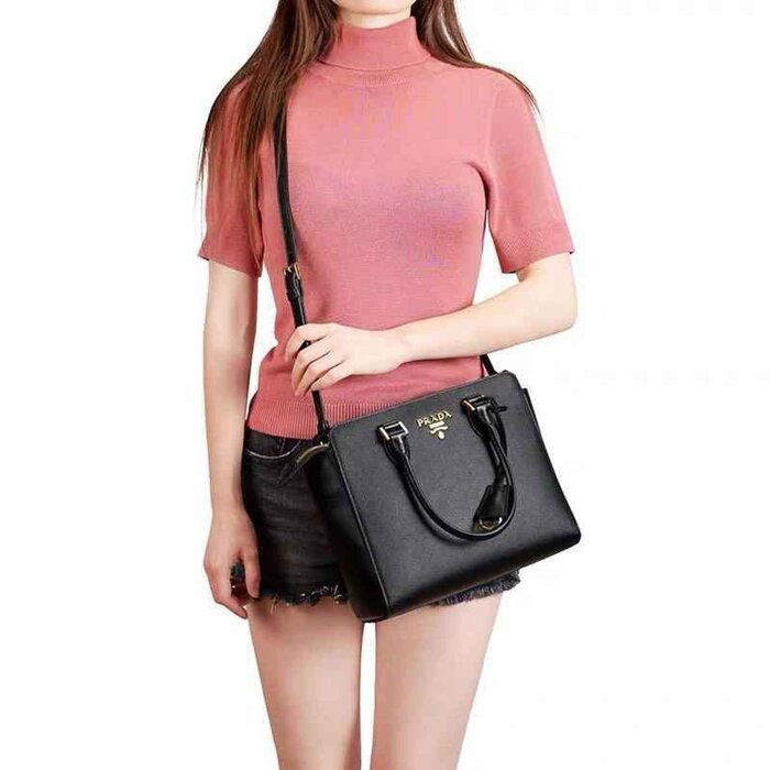 Prada 普拉達 Prada leather shoulder bag 十字紋皮革手提包 IBA113 帶身份證 斜揹包 Picture ColorProduct Thumbnail