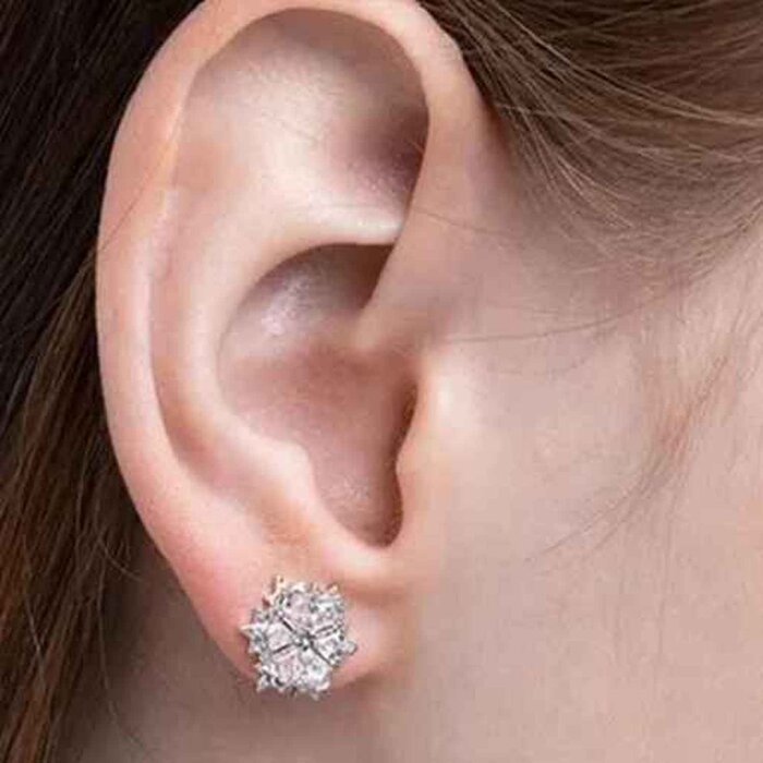 Swarovski SWAROVSKI Swarovski Snow Magic earrings 5627347 white gold plated Picture ColorProduct Thumbnail