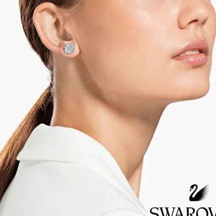 Swarovski SWAROVSKI Swarovski Snow Magic earrings 5627347 white gold plated Picture ColorProduct Thumbnail