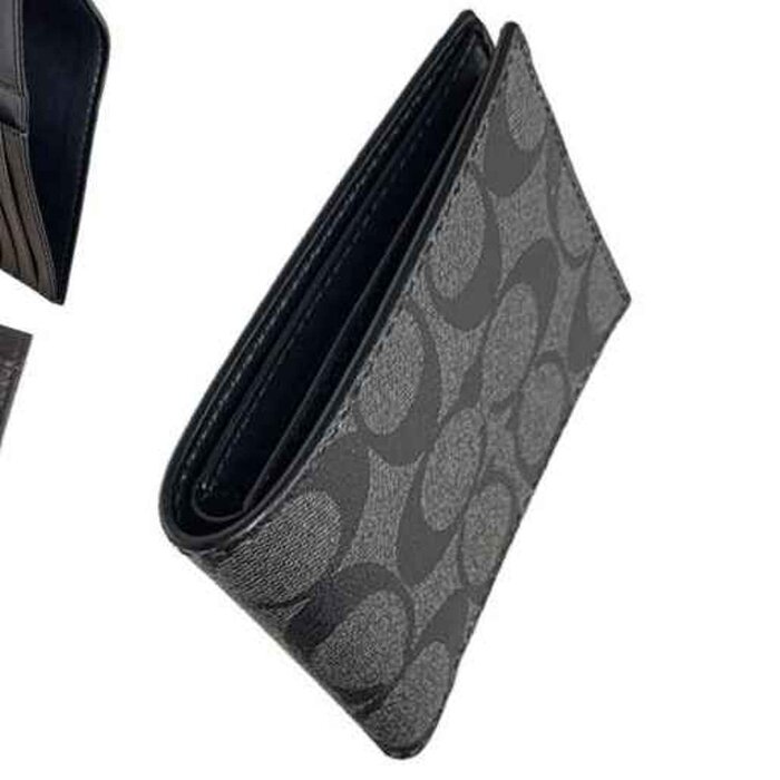Coach COACH Men's Short Wallet F66551QBMI5 Black Gray Picture ColorProduct Thumbnail