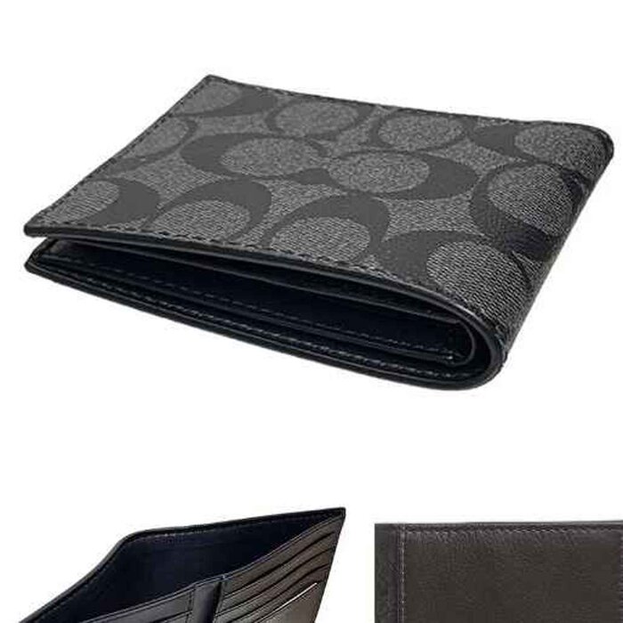 Coach COACH Men's Short Wallet F66551QBMI5 Black Gray Picture ColorProduct Thumbnail