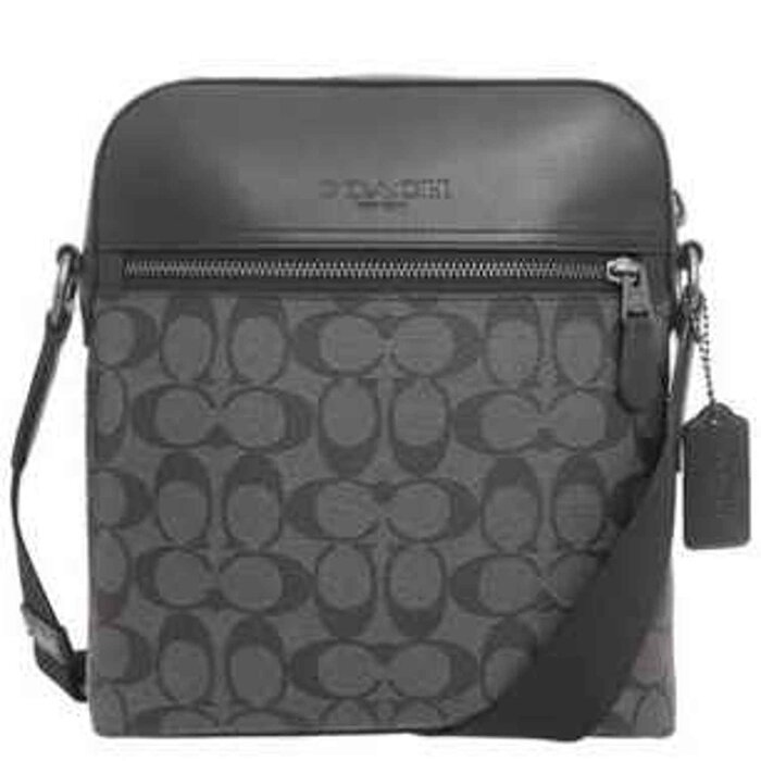 Coach COACH Men's small shoulder crossbody bag black PVC with leather 4010QBMI5 Picture ColorProduct Thumbnail