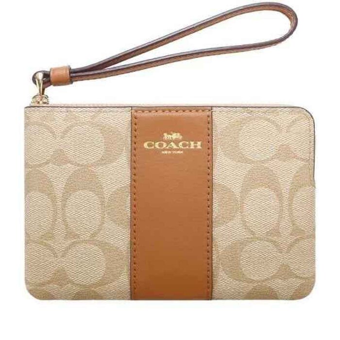 Coach COACH Women's PVC Coin Purse 58035 IMNLJ Khaki Mini Clutch Picture ColorProduct Thumbnail