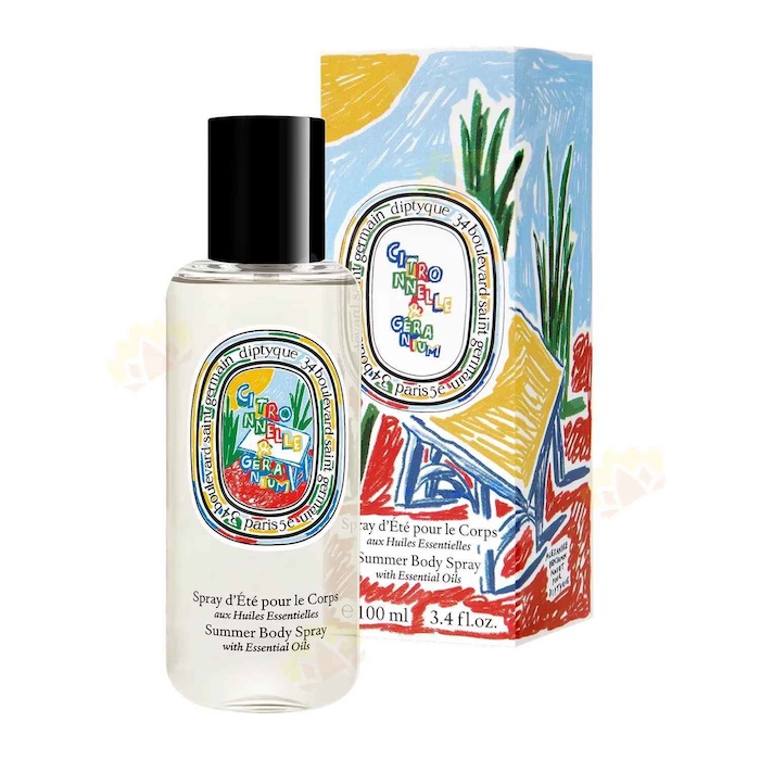 Diptyque Citronnelle & Geraniumnn Summer Body Spray with Essential Oils 100mlProduct Thumbnail