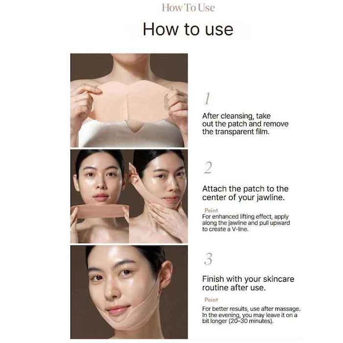 MARSHIQUE LINE LIFTING HYDROGEL JAWLINE PATCH 3 PatchesProduct Thumbnail