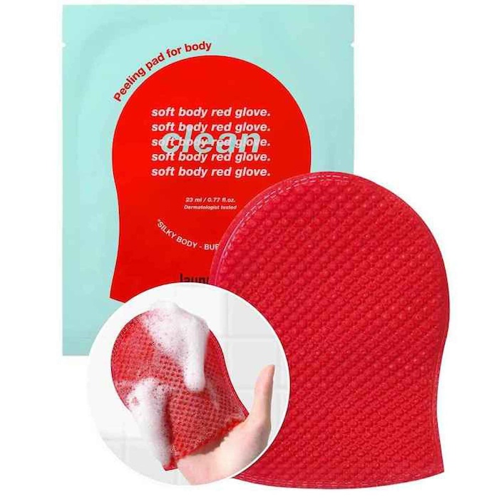 Laundryou SOFT RED BODY GLOVE CLEAN 5eaProduct Thumbnail