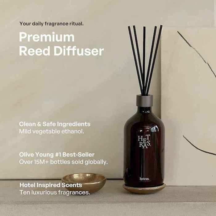 hetras. Premium Reed Diffuser Set No.7 Hotel Wood 1 Set (500ml x Product Thumbnail
