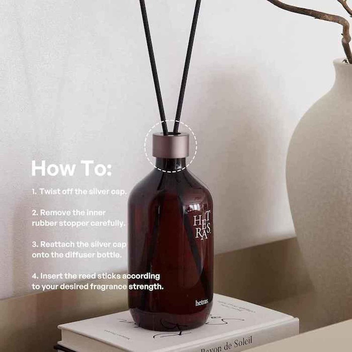 hetras. Premium Reed Diffuser Set No.7 Hotel Wood 1 Set (500ml x Product Thumbnail