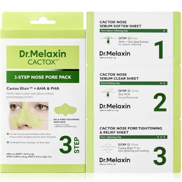 Dr.Melaxin Dr.Melaxin CACTOX 3Step Nose Pore Pack 3set 1 Box (3 Set)Product Thumbnail